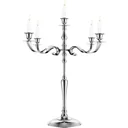 Candlestick 80cm silver