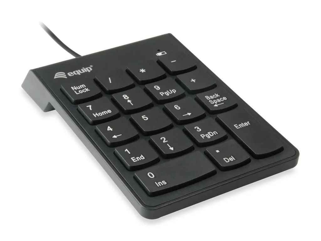 USB Numeric Keypad 245205, Plug-and-Play, Black
