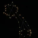 Falling Star - LED - Christmas lights - with timer - 59 x 26 cm - Warm White