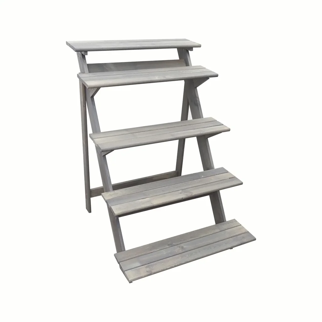 Flower staircase small, grey