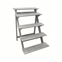 Flower staircase small, grey