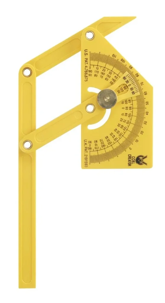 Plastic angle measuring device