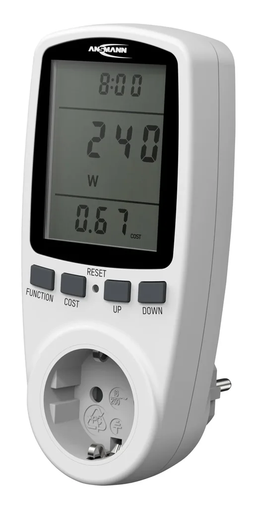 Energy cost meter with memory function