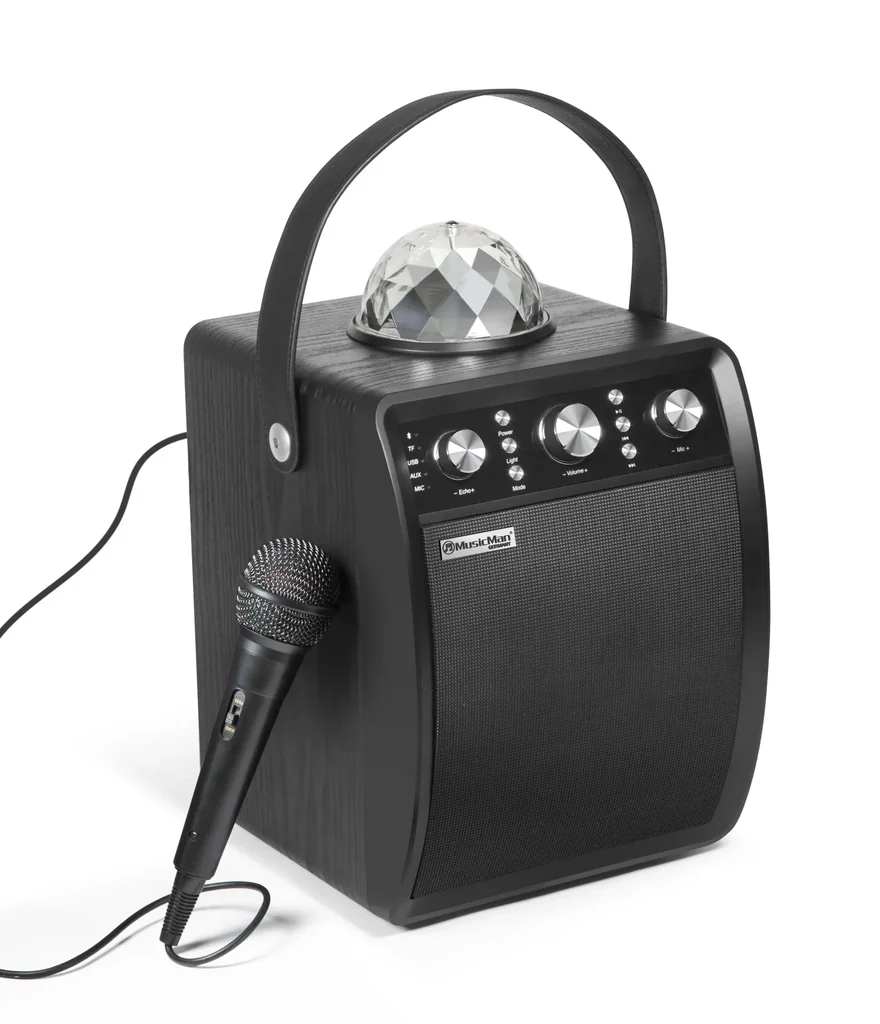 Disco speaker with microphone