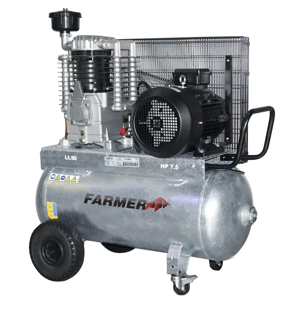 Compressor 890-90 Z PRO-400 Volt 10 bar, galvanized