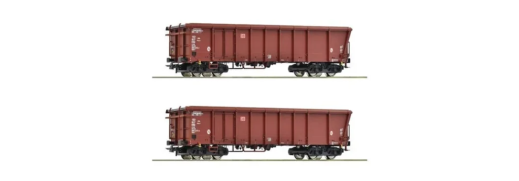Set of 2 DB-AG rolling roof wagons