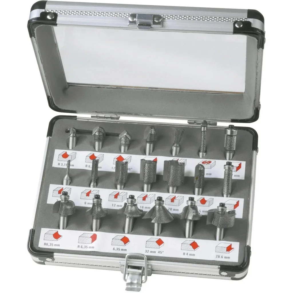 PRA1008 Router bit set, 20 pieces