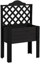 Balcony planter with anthracite grid
