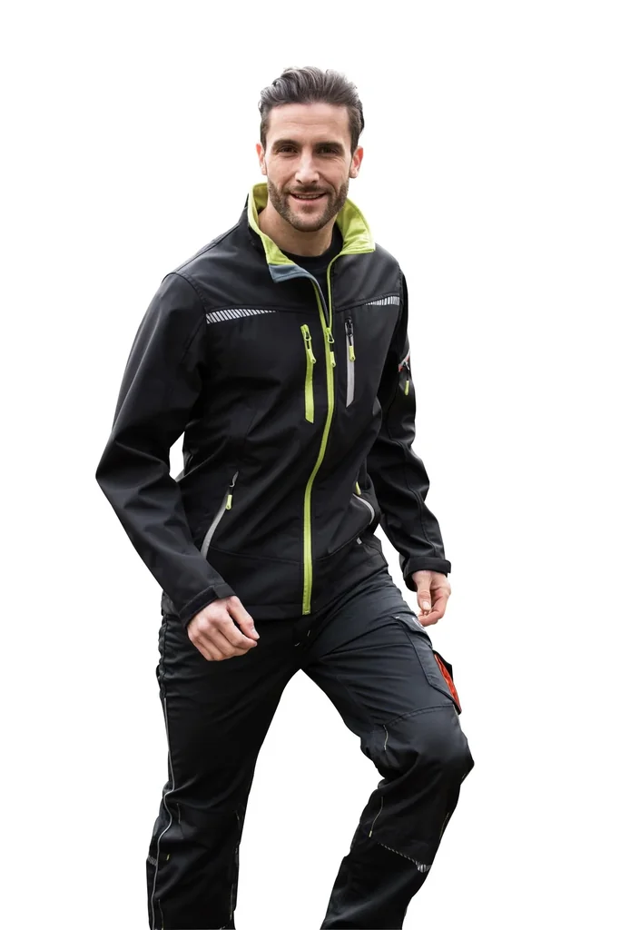 Softshell jacket, color black, size L