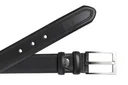 Leather belt, black, size 115