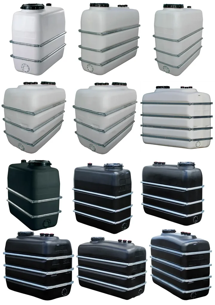Space-saving tank 1100 L, white