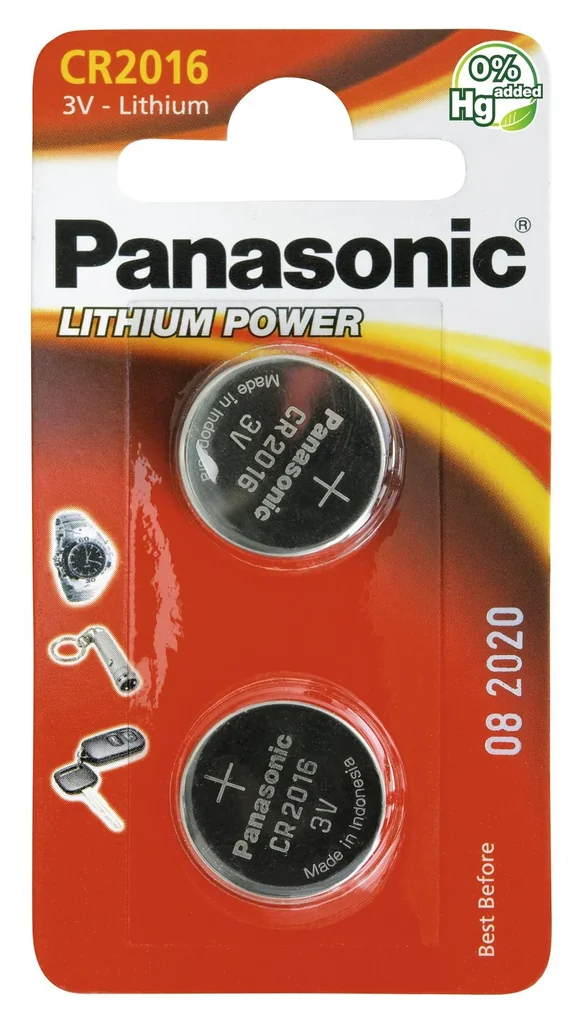 Lithium button cell CR2016 - 2 pieces