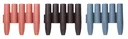 Bed edging PALISADE, grey - 10 pieces - 2.7 m