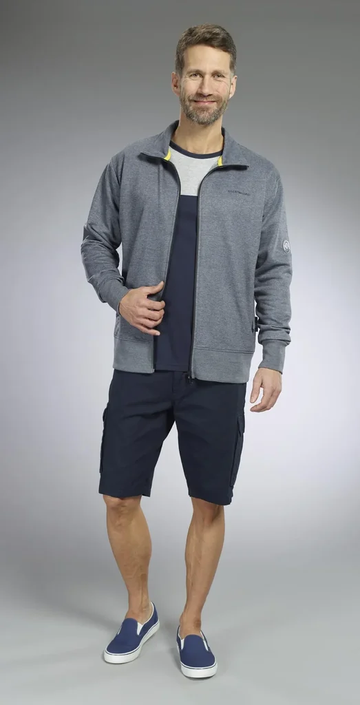 Sweat jacket, color navy, size M