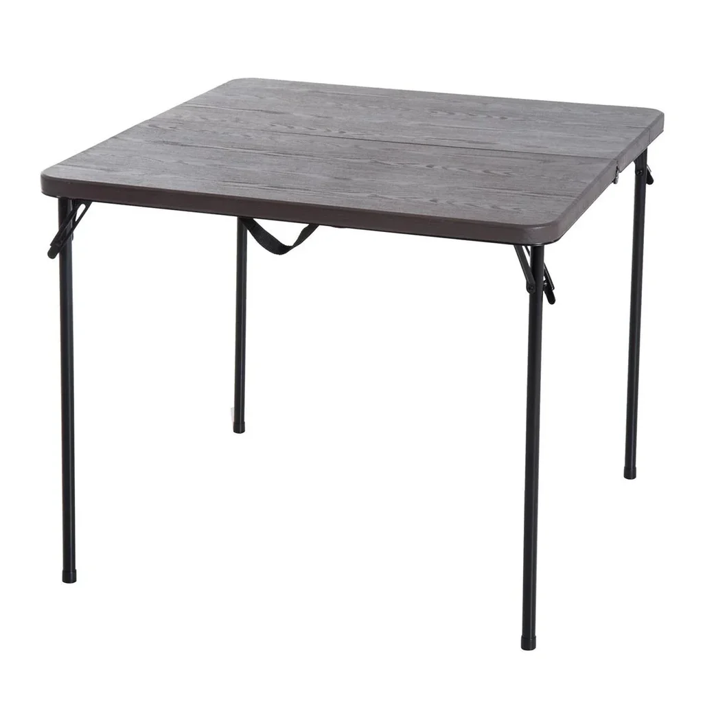 Foldable camping table brown/black