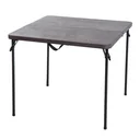 Foldable camping table brown/black