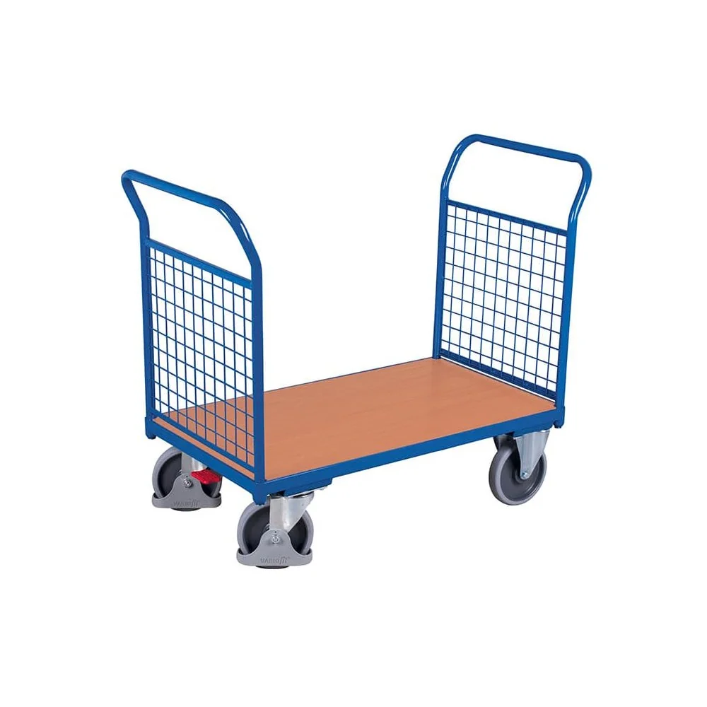 Chariot Grillagé à Parois, 500 kg, EasySTOP, Acier Revêtu