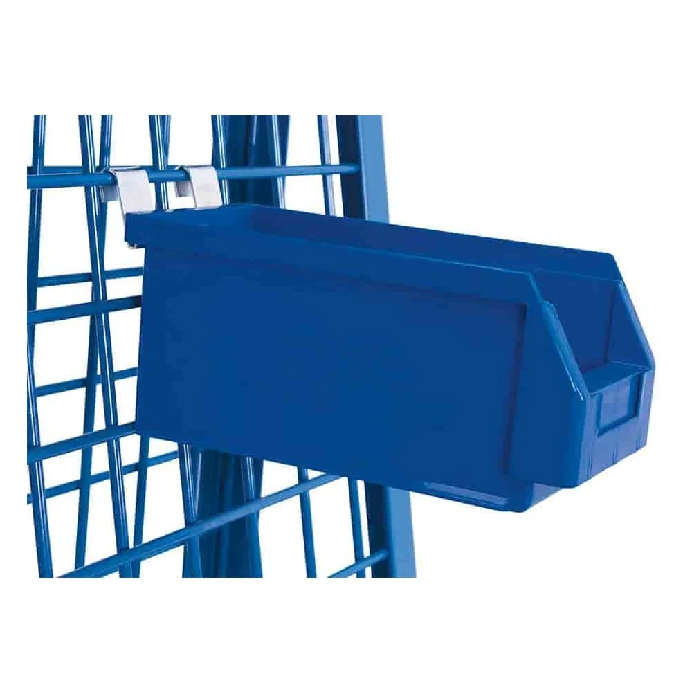 Boîte de Rangement Bleue, Petite et Empilable
