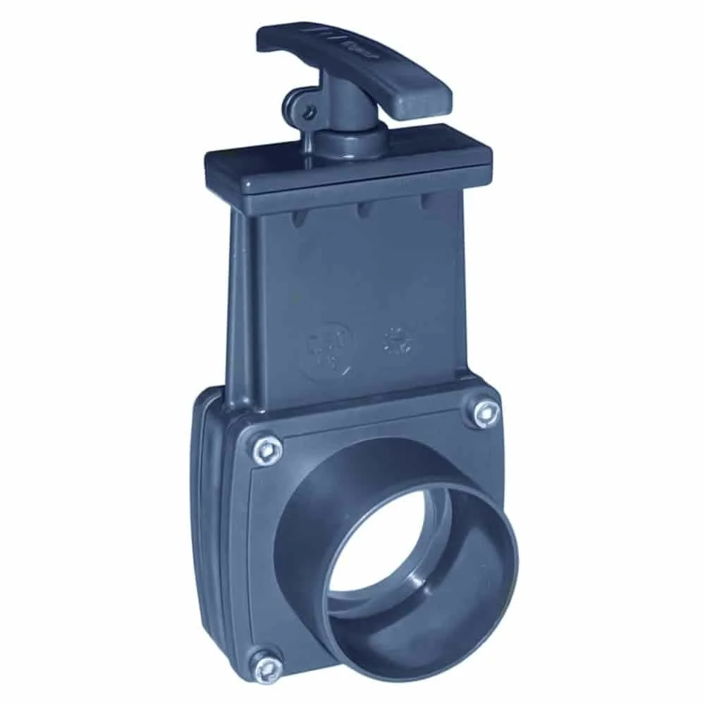 Vanne Guillotine PVC 110mm - Contrôle de Flux Optimal pour Bassin
