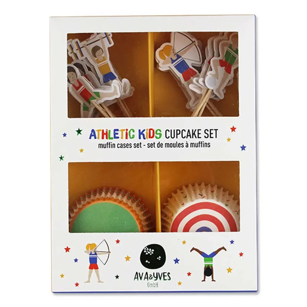 Ava & Yves Cupcake Set Athlètes