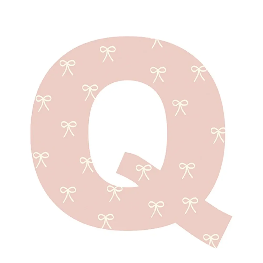 Lilipinso Sticker lettre fleurie Q