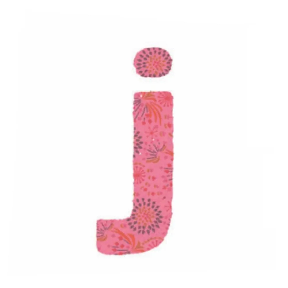 Lilipinso Sticker rose lettre j