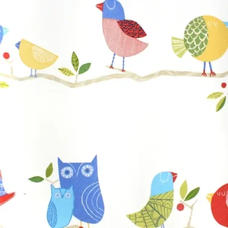 Harlequin Papier peint oiseaux bleu