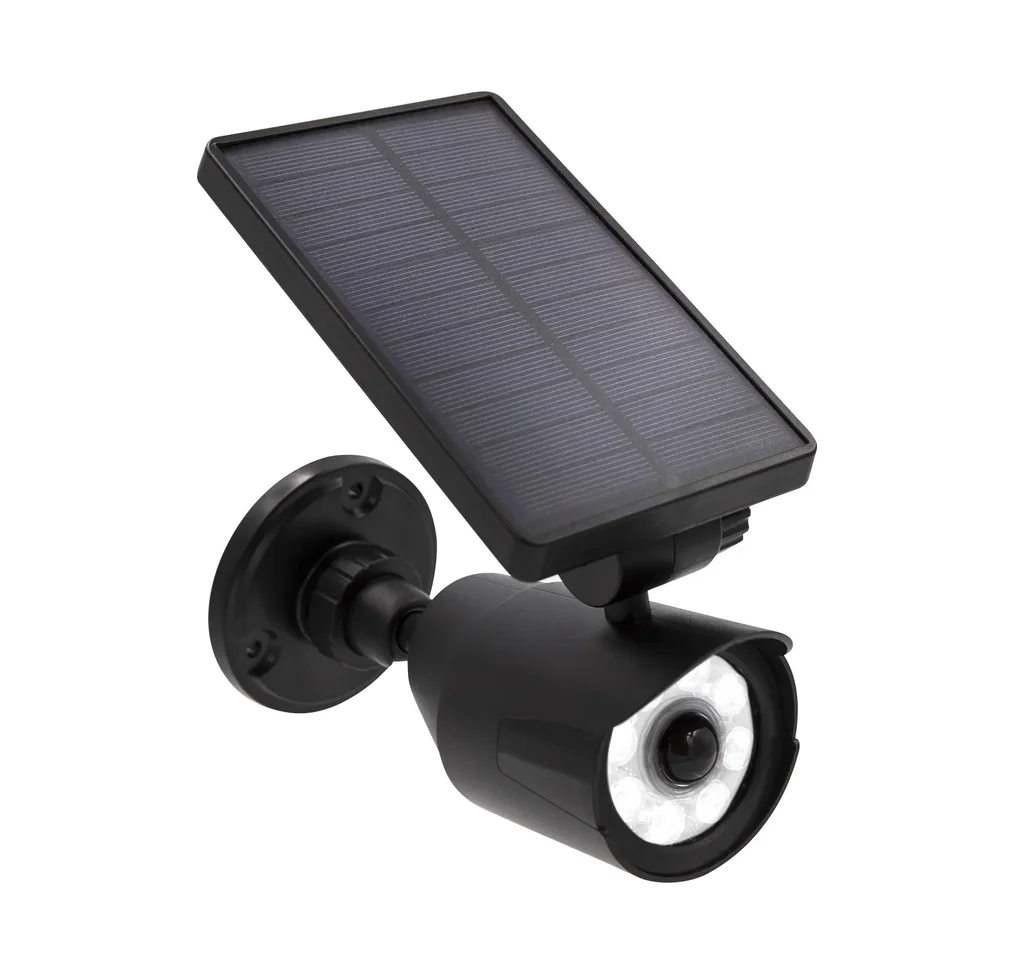 Solar outdoor light with motion detector and twilight sensor