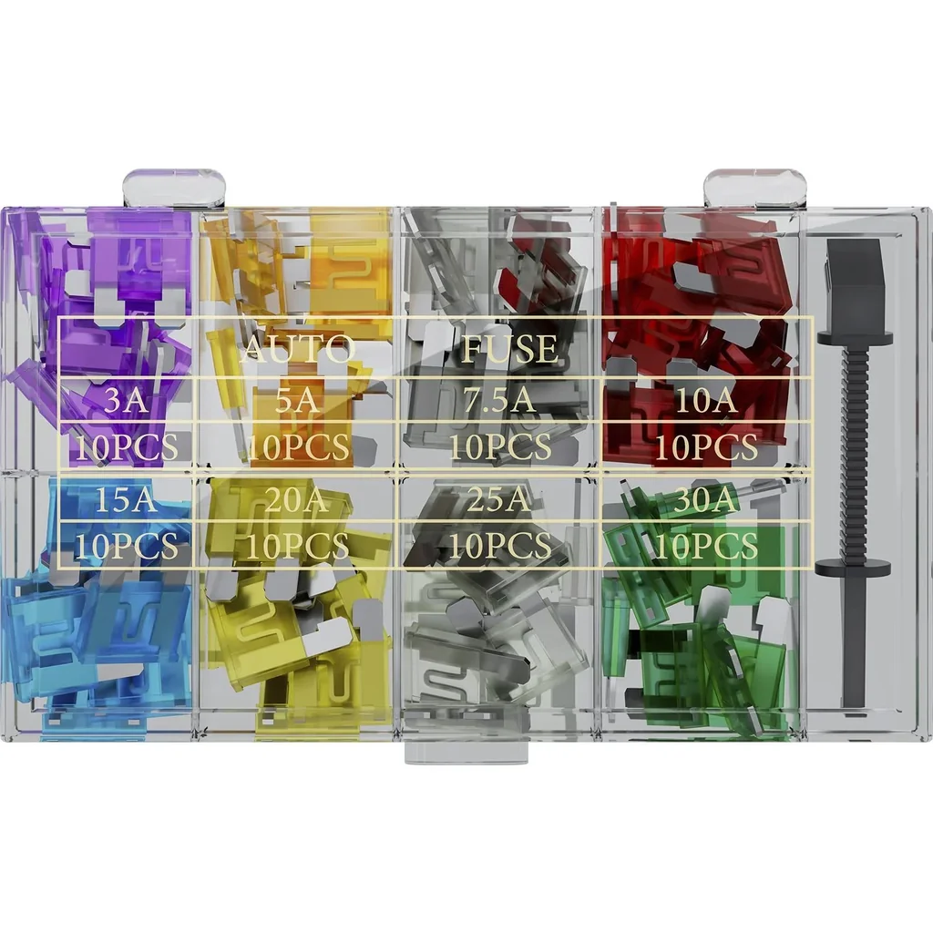 Automotive fuse assortment, 81 pieces