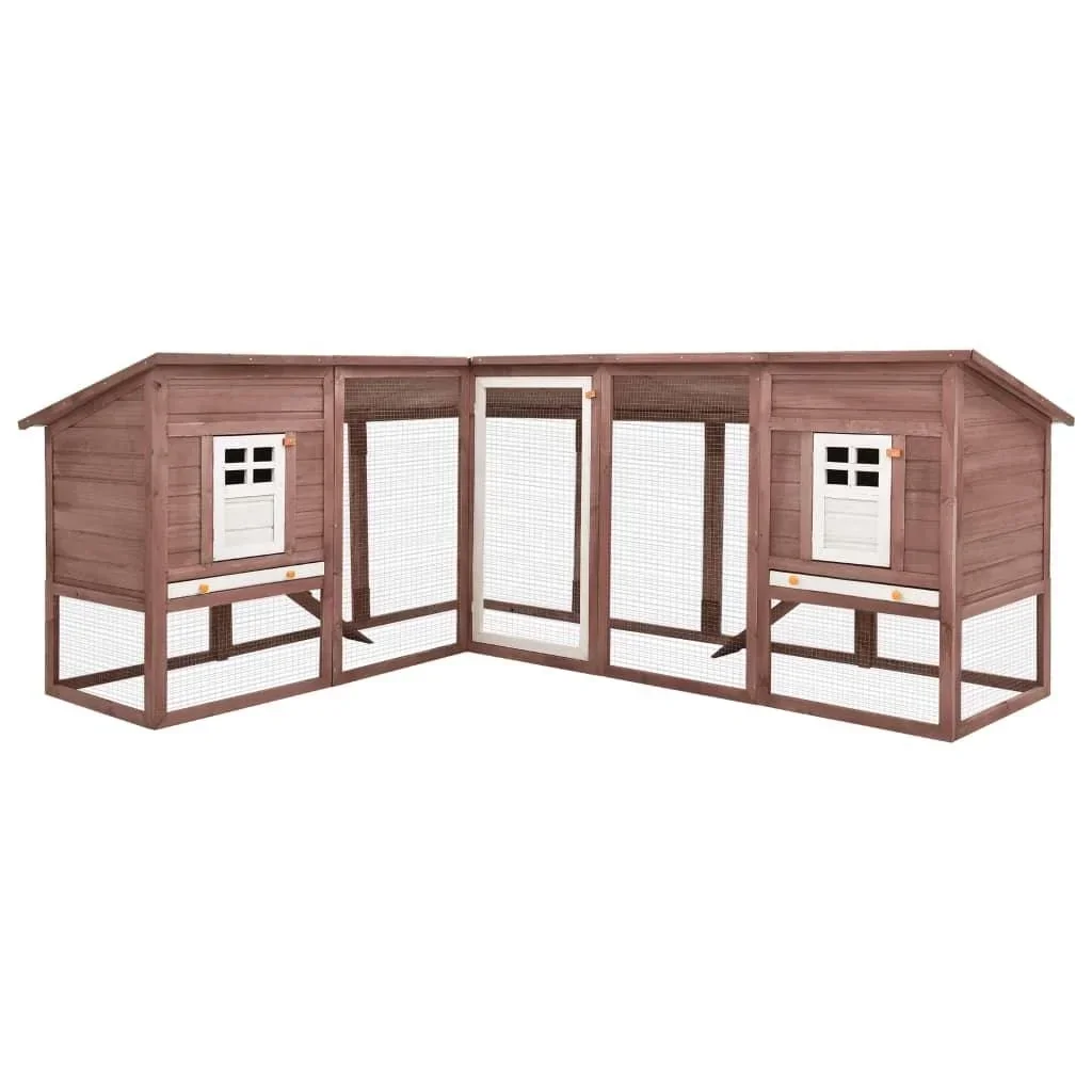 Rabbit hutch with run