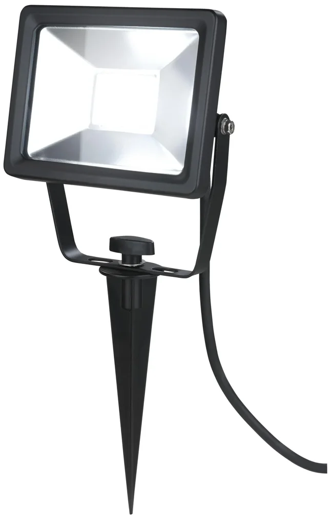 LED floodlight with ground spike, 20 watts