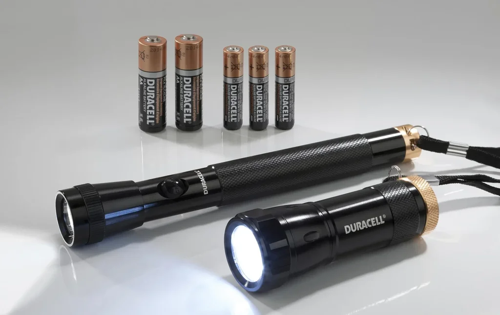LED flashlight set DUO-C including batteries