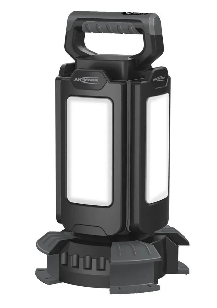 LED work light with tripod, 3 brightness levels, selectable color temperature