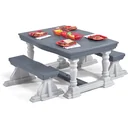 3 Piece Farmhouse Table & Bench Set