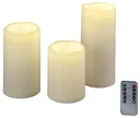 LED candle - set of 3