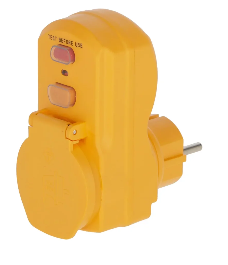 Personal protection switch for gutter heating cables