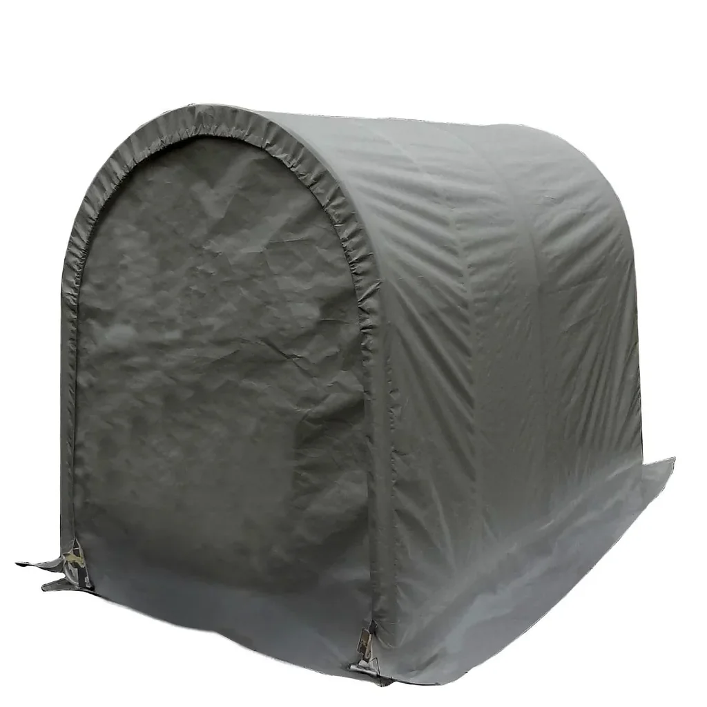Mobile motorcycle / scooter garage - grey