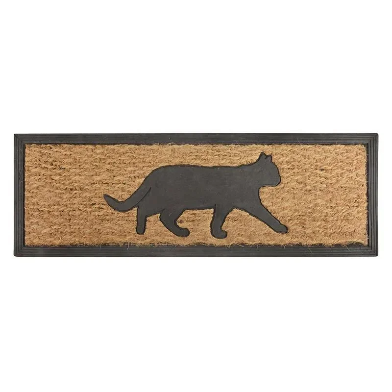Step doormat rubber/coconut cat