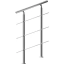 Handrail stainless steel 80cm 3 struts