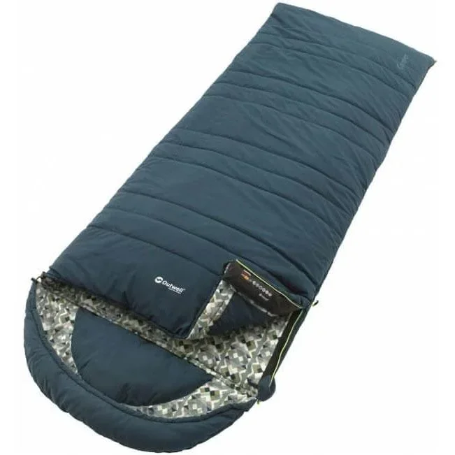 Camper sleeping bag blue