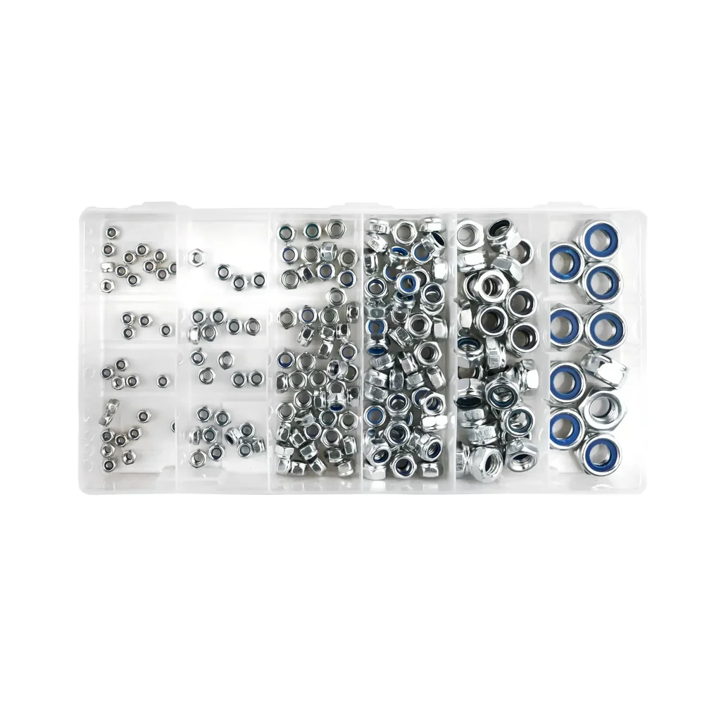 Lock nuts - Basic Box assortment, 195 pieces