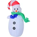 LED snowman inflatable warm white