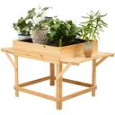 Planter with shelf natural