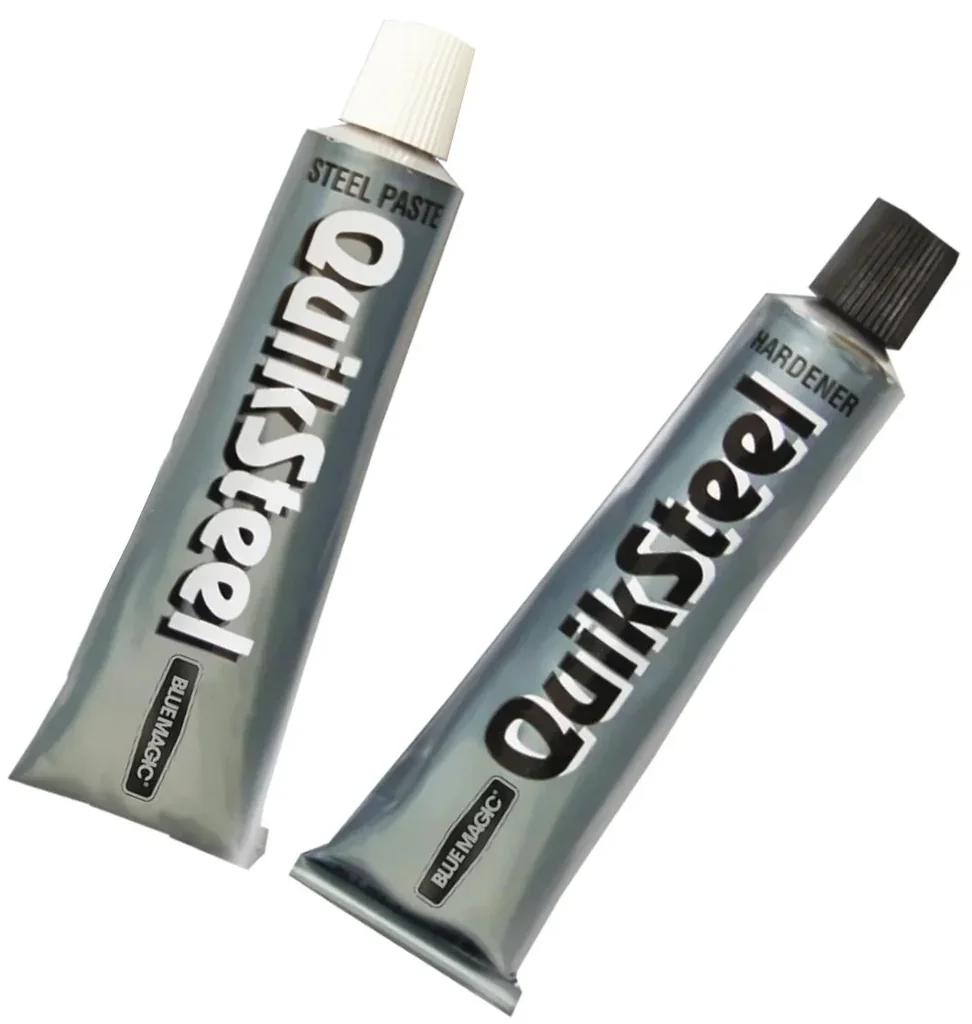 QuikSteel two-component superglue metal