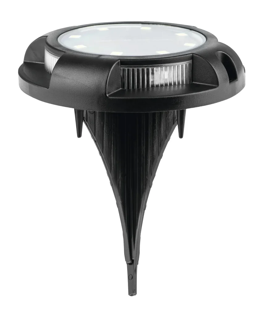 Set of 4 solar floor lights with twilight sensor