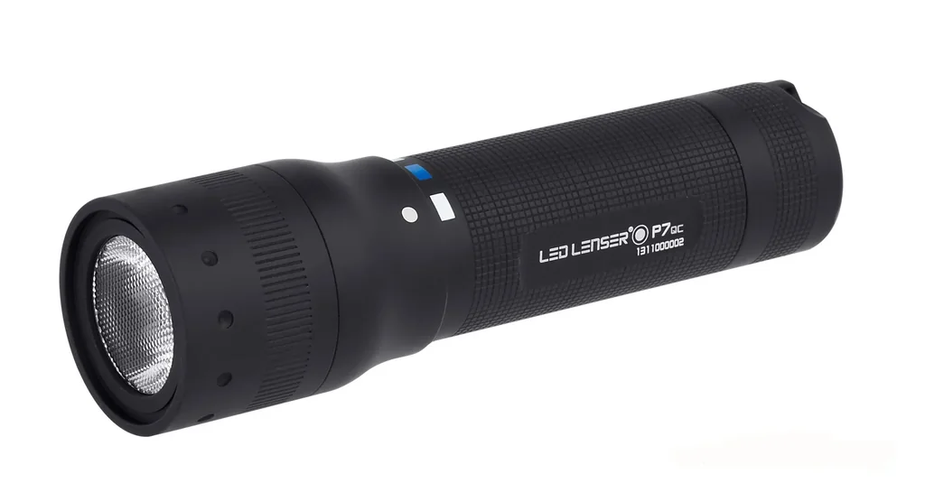 LED flashlight P7QC with 4 light colors