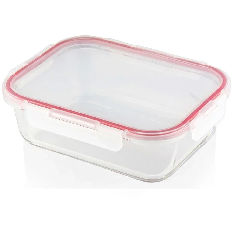 Mehrzer - Dispenser box - 600ml - rectangular - Bake-and-Lock - Red