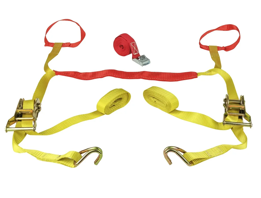 Motorcycle lashing system, 6-piece