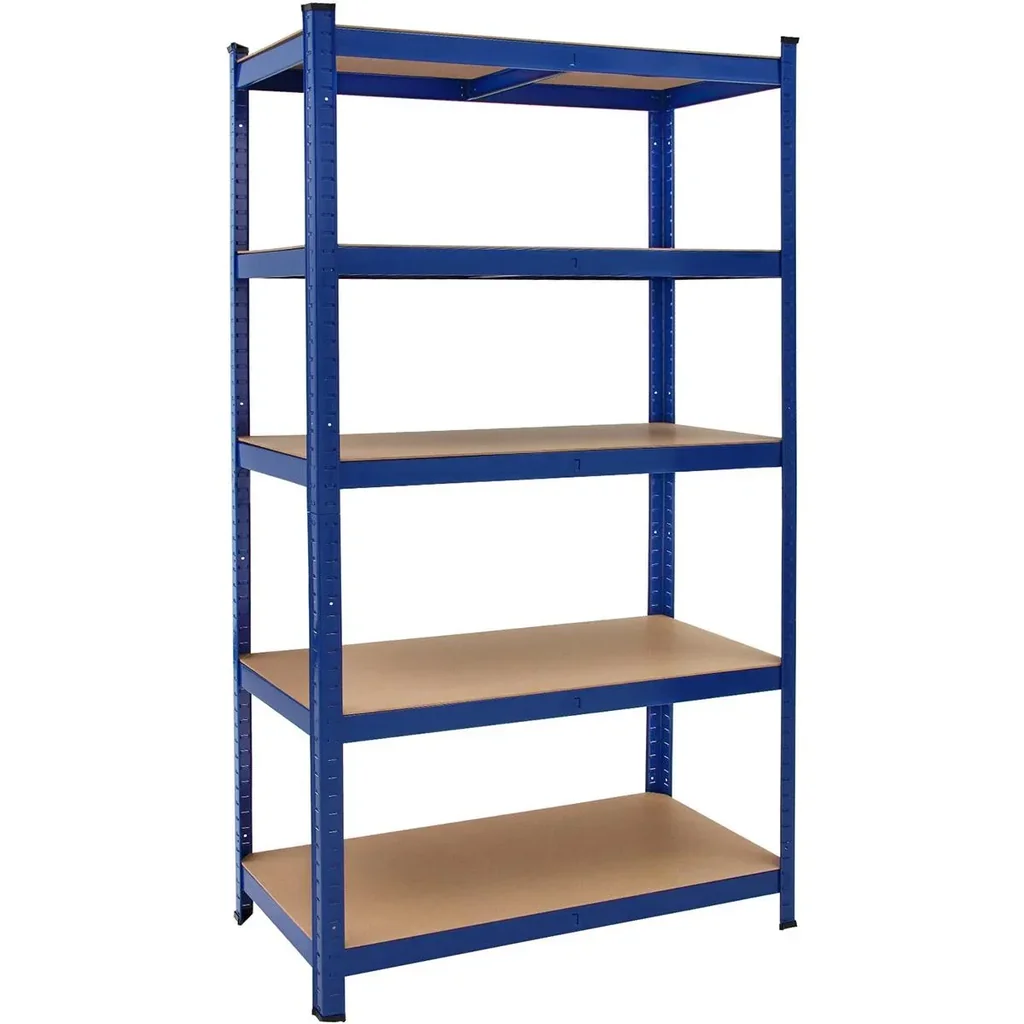 Metal storage rack with