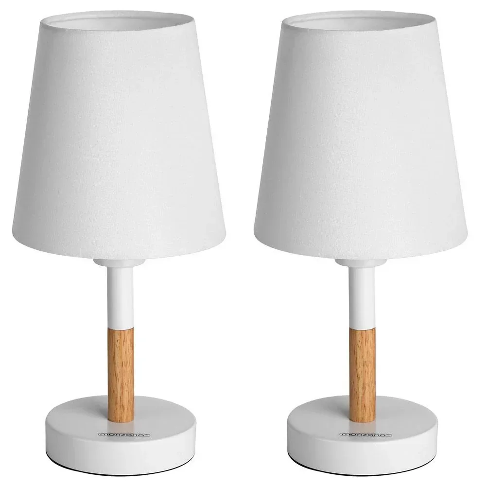 Table lamp set 2-piece Daisy white
